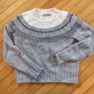 Everlane fairisle wool sweater, xs
